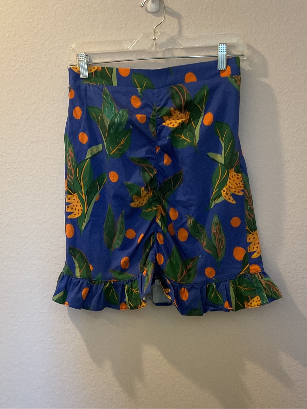 Skirt With Ruffle And Bold Print Farm for Anthropologie Size S